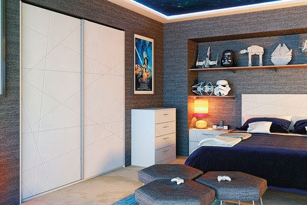 Glidor Matt Dove Grey Fitted Wardrobe